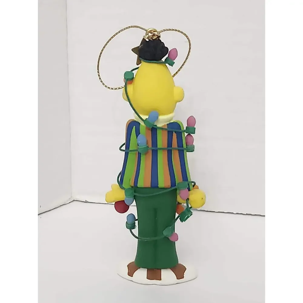 1992 Grolier Bert Christmas Lights Sesame Street Ornament Jim Henson Boxed